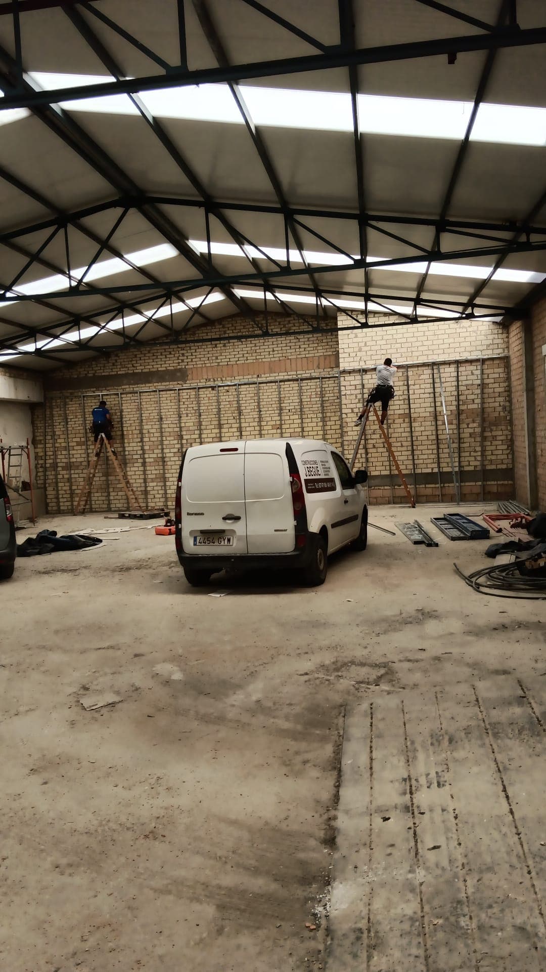 Interior en construcción